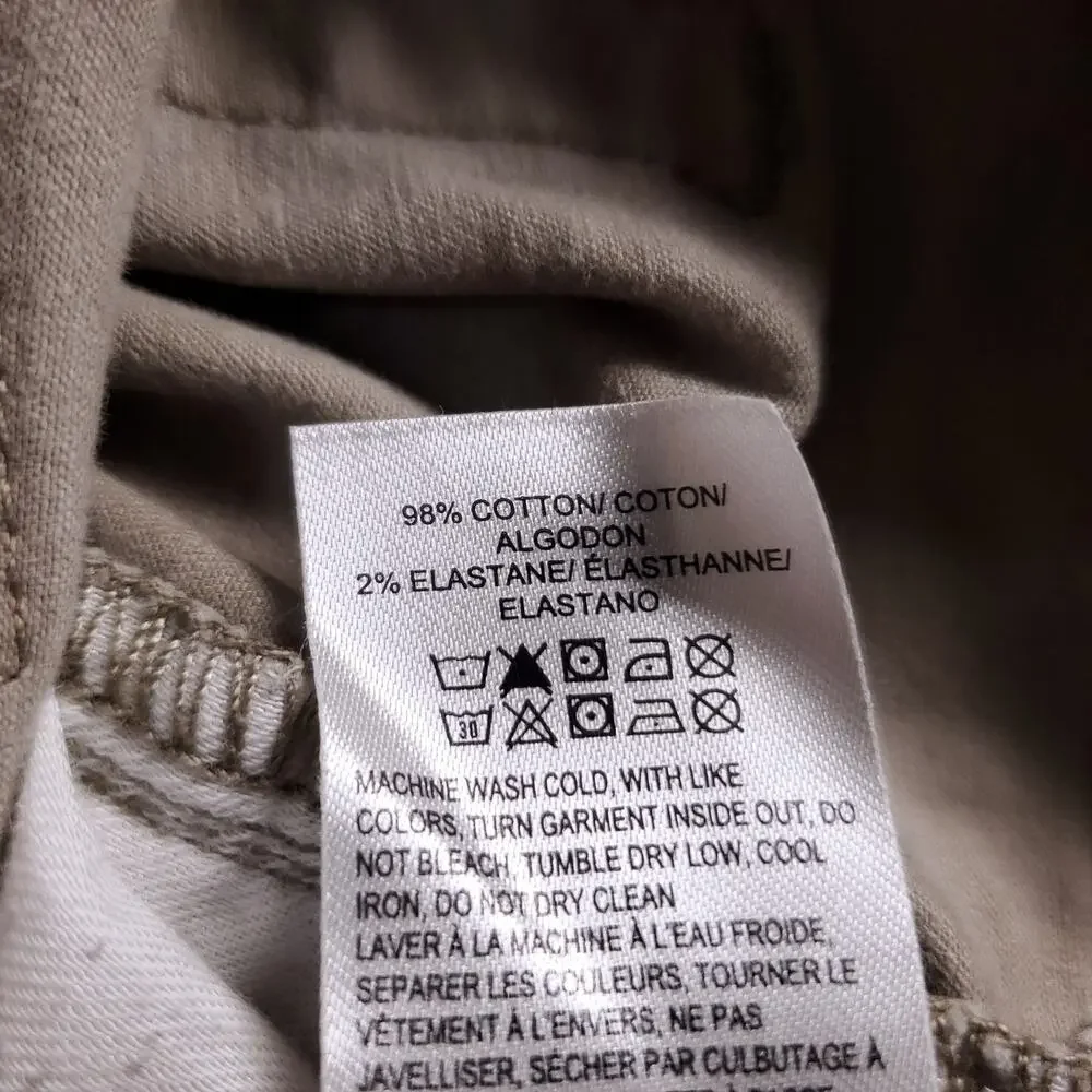 Lucky Brand 121 Slim Straight Pants Men 30x30 Tan‎ Stretch Chino Casual Workwear